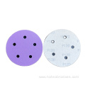 Durable Mulit-Holes Purple Dry Sandpaper Sanding Disc